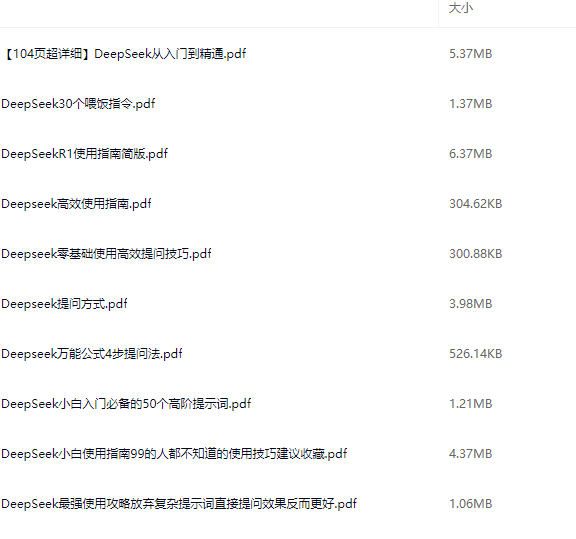 DeepSeek 10篇 入门到精通文章，高阶提示词喂饭教程